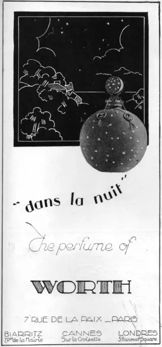 Framed Print : Advert for Worth perfume Dans La Nuit, Paris 1926 Framed Print : Advert for Worth perfume Dans La Nuit, Paris 1926