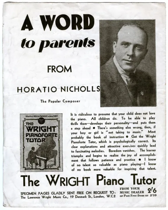 Framed Print : Advert, The Wright Pianoforte Tutor Framed Print : Advert, The Wright Pianoforte Tutor