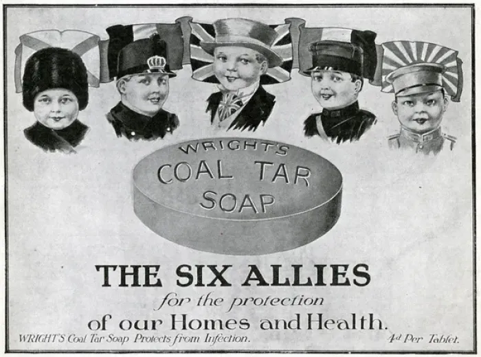 Framed Print : Advert for Wrights Coal Tar Soap 1915 Framed Print : Advert for Wrights Coal Tar Soap 1915