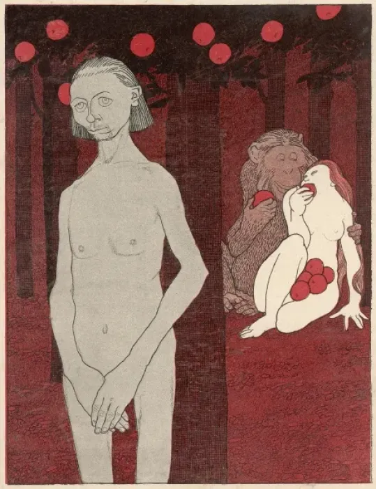 Framed Print : Adam and Eve Framed Print : Adam and Eve