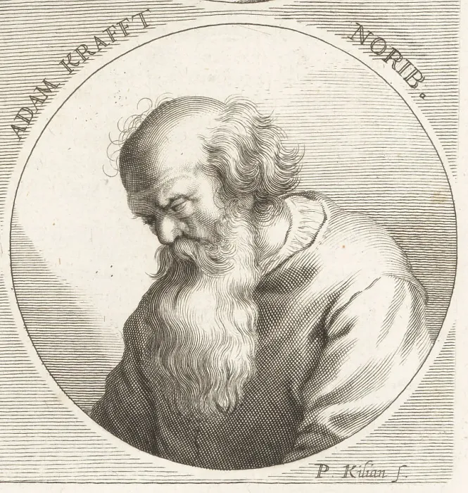 Framed Print : Adam Kraft, German stone sculptor, c.1460-1509 Framed Print : Adam Kraft, German stone sculptor, c.1460-1509