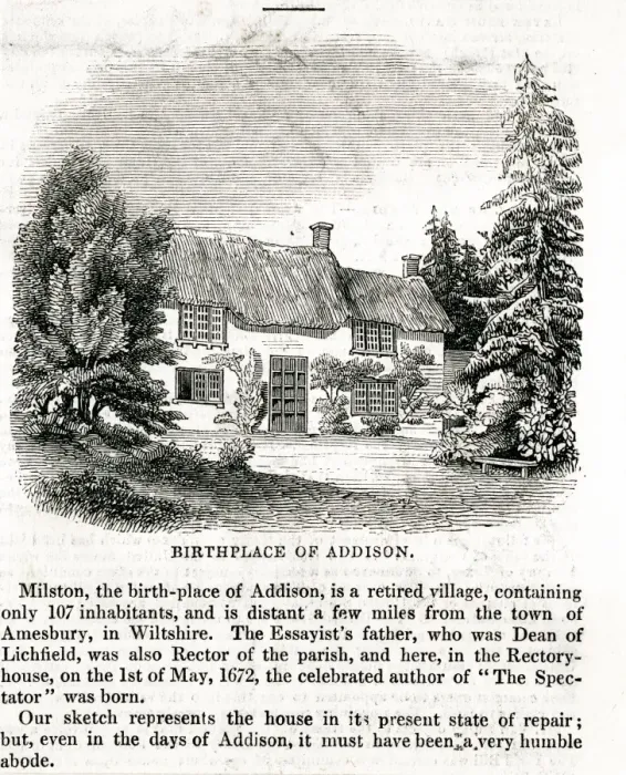 Framed Print : Addison / Birthplace Framed Print : Addison / Birthplace