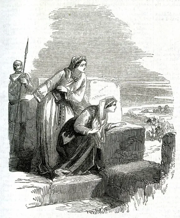 Framed Print : Adelicia of Louvain and the Empress Matilda Framed Print : Adelicia of Louvain and the Empress Matilda