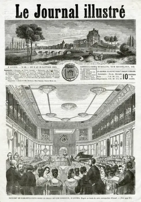Framed Print : Adelina Patti / Jan 1865 Framed Print : Adelina Patti / Jan 1865
