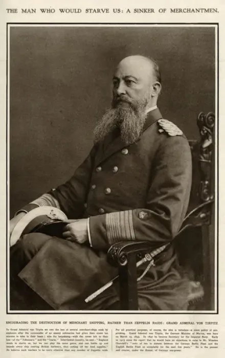 Framed Print : Admiral Alfred Friedrich von Tirpitz Framed Print : Admiral Alfred Friedrich von Tirpitz