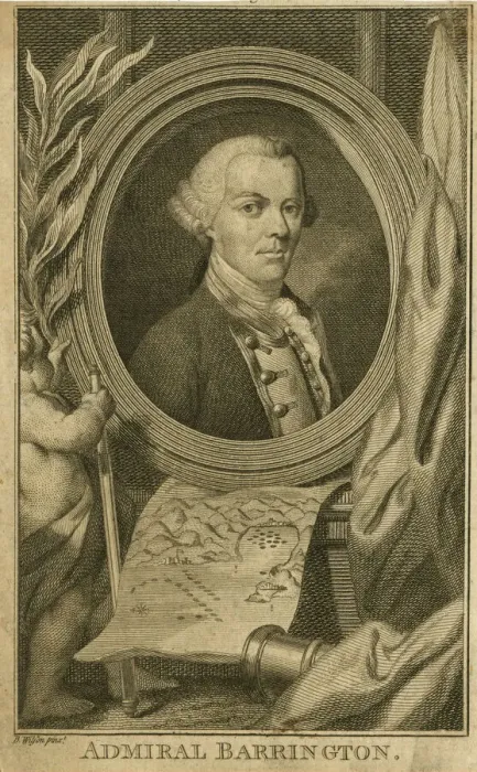 Framed Print : Admiral Samuel Barrington Framed Print : Admiral Samuel Barrington