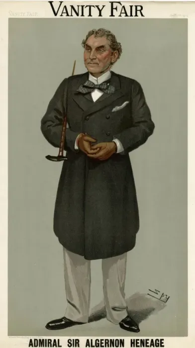 Framed Print : Admiral Sir Algernon C. F. Heneage, Vanity Fair, Spy Framed Print : Admiral Sir Algernon C. F. Heneage, Vanity Fair, Spy