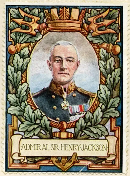 Framed Print : Admiral Sir Henry Jackson / Stamp Framed Print : Admiral Sir Henry Jackson / Stamp