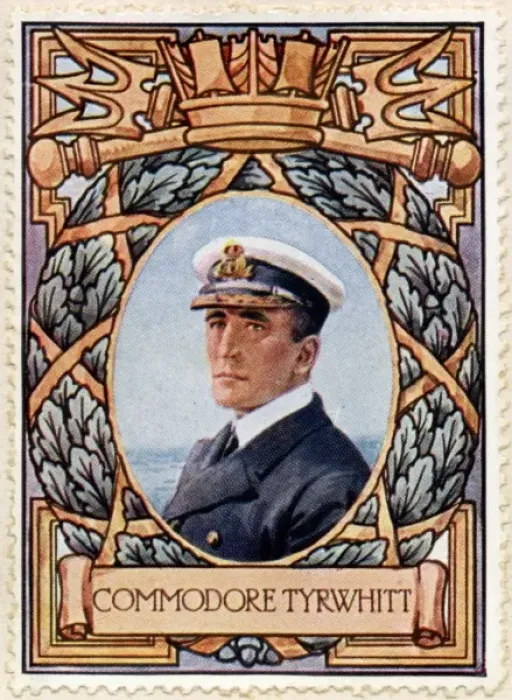 Framed Print : Admiral Tyrwhitt, / Stamp Framed Print : Admiral Tyrwhitt, / Stamp