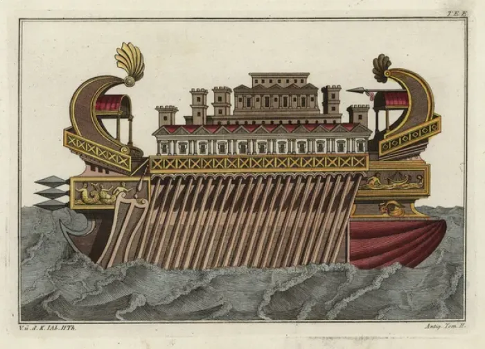 Framed Print : Admiral vessel of Philopater Ptolemy Framed Print : Admiral vessel of Philopater Ptolemy