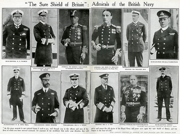 Admirals of the British Navy, WW1