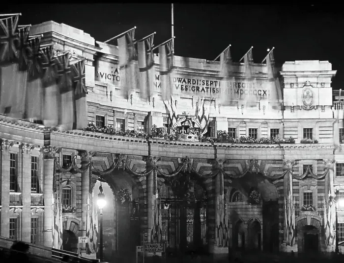 Framed Print : Admiralty Arch at night, London, probably 1920s Framed Print : Admiralty Arch at night, London, probably 1920s
