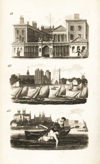 Framed Print : The Admiralty Office, the Sailing Match and the Drowned Boy Framed Print : The Admiralty Office, the Sailing Match and the Drowned Boy