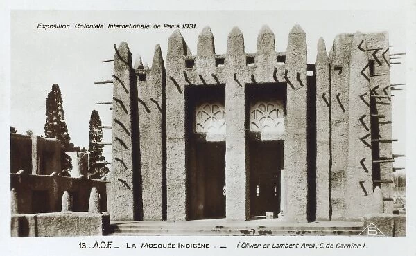 Adobe Mosque - Colonial Exhibition Paris