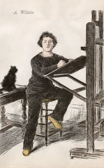 Framed Print : Adolphe Willette