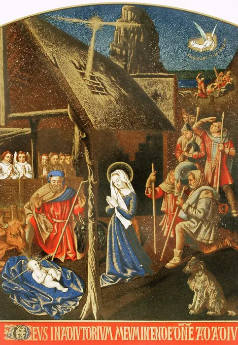 Framed Print : The Adoration of the Shepherds. The Virgin with Framed Print : The Adoration of the Shepherds. The Virgin with