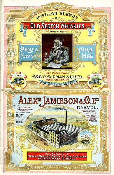 Adverts, Archibald Aikman & Co, Alexander Jamieson & Co