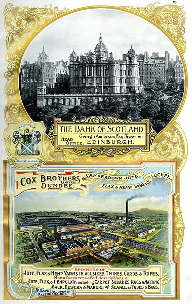 Adverts, Bank of Scotland, Cox Brothers, Dundee