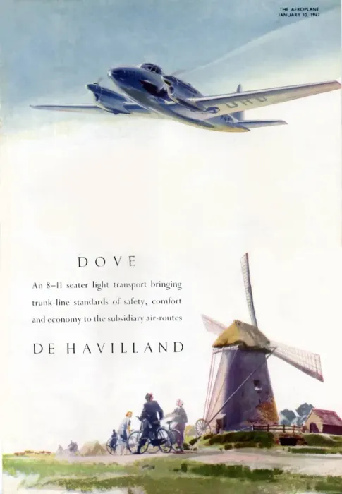 Framed Print : Adverts-De Havilland Dove Framed Print : Adverts-De Havilland Dove