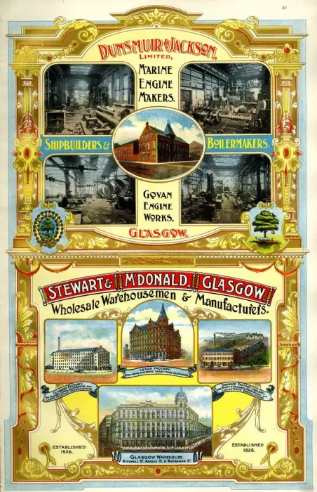 Framed Print : Adverts, Dunsmuir & Jackson, Stewart & McDonald Framed Print : Adverts, Dunsmuir & Jackson, Stewart & McDonald