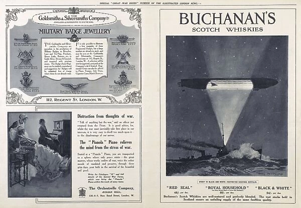 Advertisements in Great War Deeds, Illustrated London News