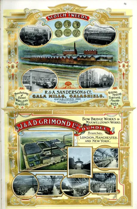 Framed Print : Adverts, R & A Sanderson & Co, J & A D Grimond Ltd Framed Print : Adverts, R & A Sanderson & Co, J & A D Grimond Ltd