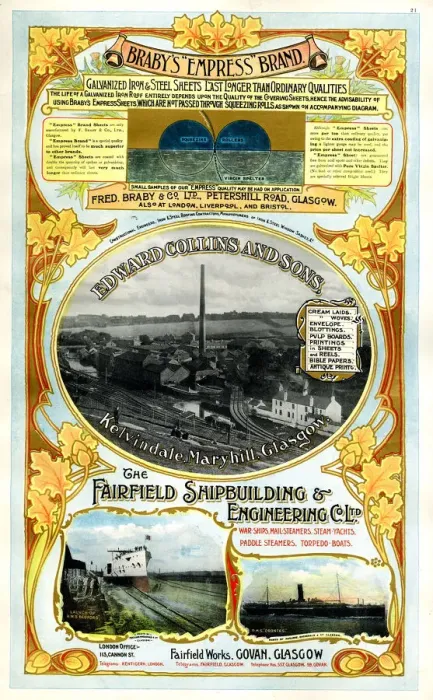 Framed Print : Adverts, three Scottish businesses Framed Print : Adverts, three Scottish businesses
