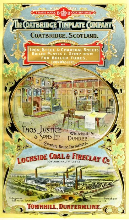 Framed Print : Adverts, three Scottish businesses Framed Print : Adverts, three Scottish businesses