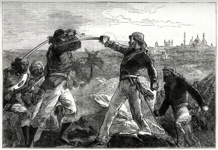 Framed Print : Advance of the British Army during the Indian Mutiny - Commander Daly Framed Print : Advance of the British Army during the Indian Mutiny - Commander Daly