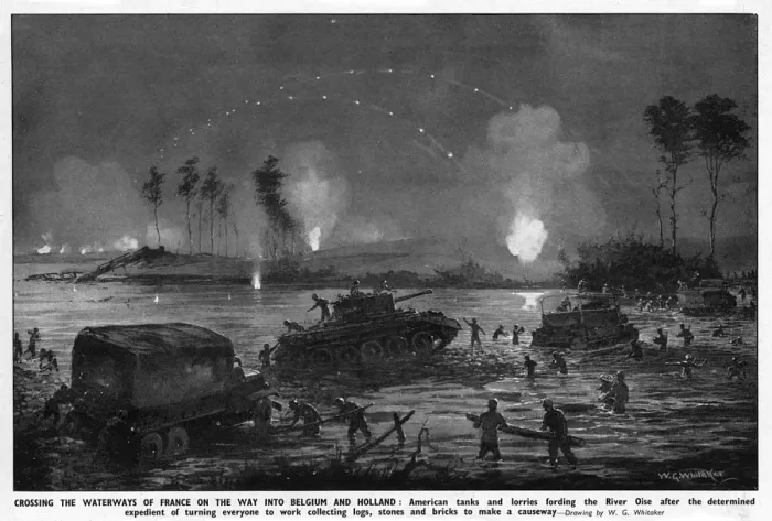 Framed Print : The Advance into Holland, WW2 Framed Print : The Advance into Holland, WW2