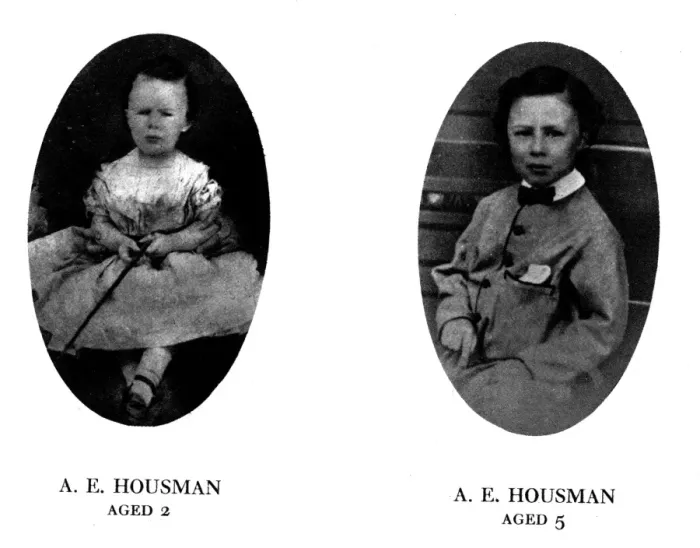 Framed Print : Ae Housman / Aged 2 & 5 Framed Print : Ae Housman / Aged 2 & 5