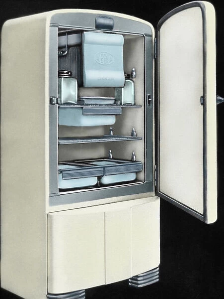 AEESA refrigerator. First electric refrigerator produced in Spain by AEESA brand 