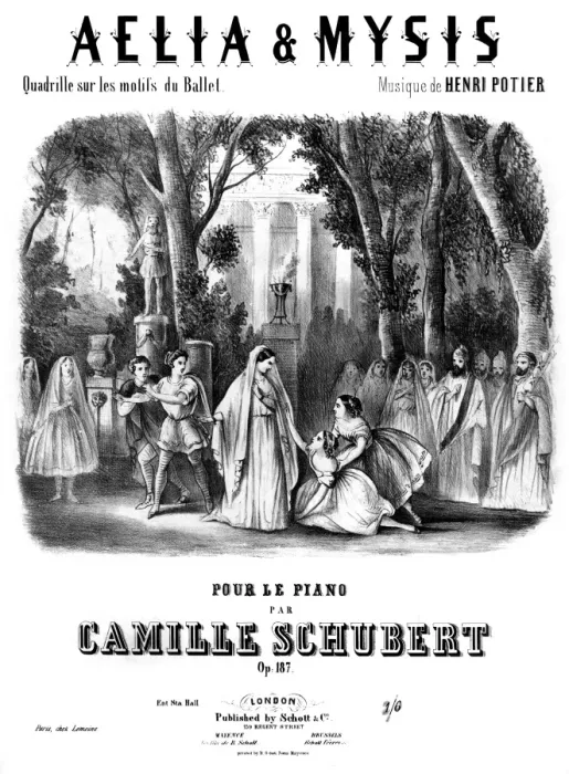 Framed Print : Aelia and Mysis - Music Sheet Cover Framed Print : Aelia and Mysis - Music Sheet Cover
