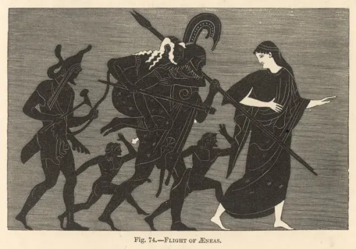 Framed Print : Aeneas Flees from Troy