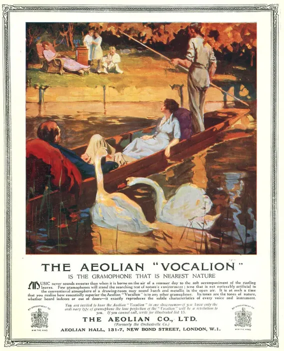 Framed Print : Aeolian Vocalion Advertisement Framed Print : Aeolian Vocalion Advertisement