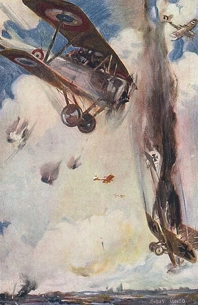 Aerial attack, WWI by Cyrus Cuneo