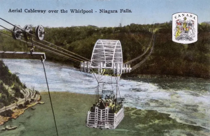 Framed Print : Aerial Cableway over the whirlpool - Niagara Falls Framed Print : Aerial Cableway over the whirlpool - Niagara Falls