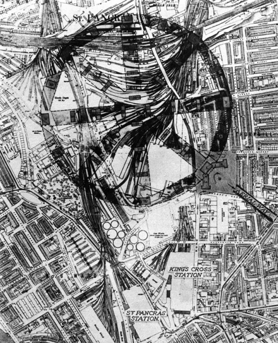 Framed Print : An aerial Kings Cross: a vision of Londons air terminus, 1 Framed Print : An aerial Kings Cross: a vision of Londons air terminus, 1