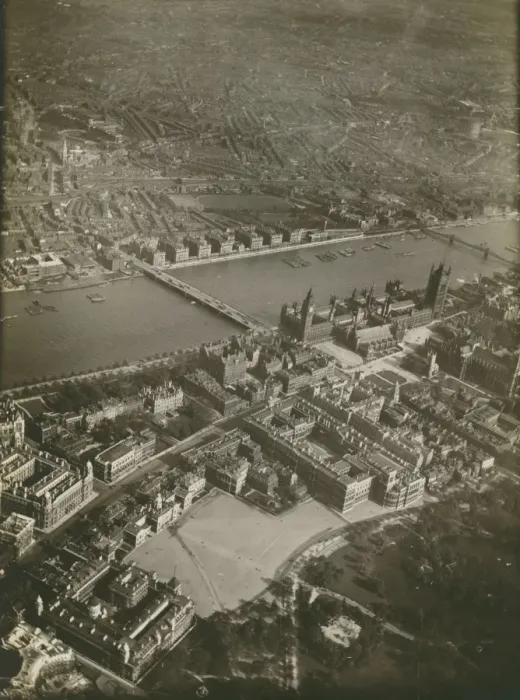 Framed Print : Aerial photograph Houses of Parliament and Westminster Framed Print : Aerial photograph Houses of Parliament and Westminster