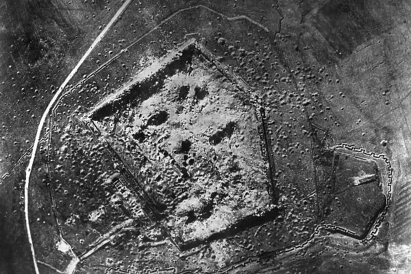 Aerial photograph of Mainvilliers Fort, France, WW1