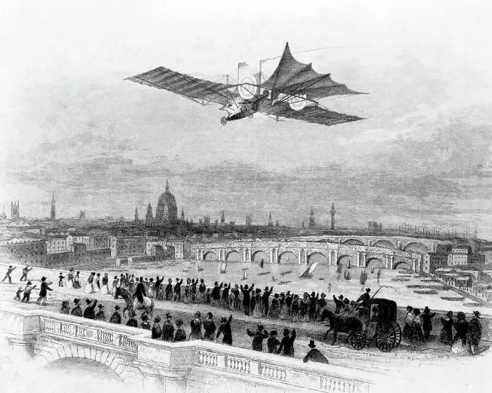 Framed Print : The Aerial Steam Carriage Framed Print : The Aerial Steam Carriage