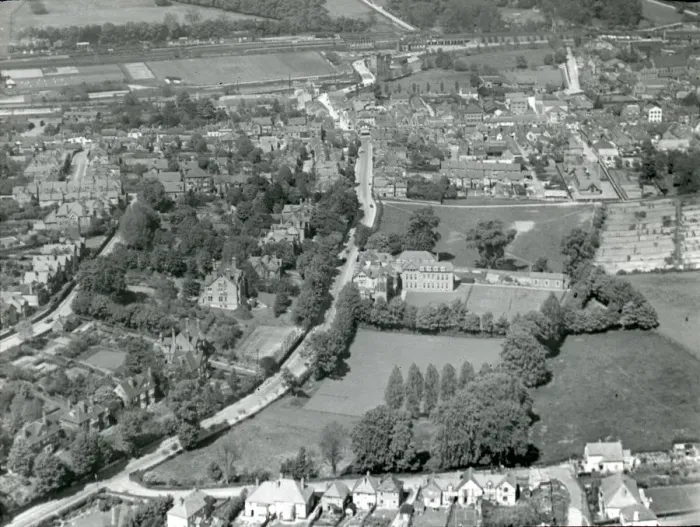 Framed Print : Aerial view of Berkhamstead, Hertfordshire Framed Print : Aerial view of Berkhamstead, Hertfordshire