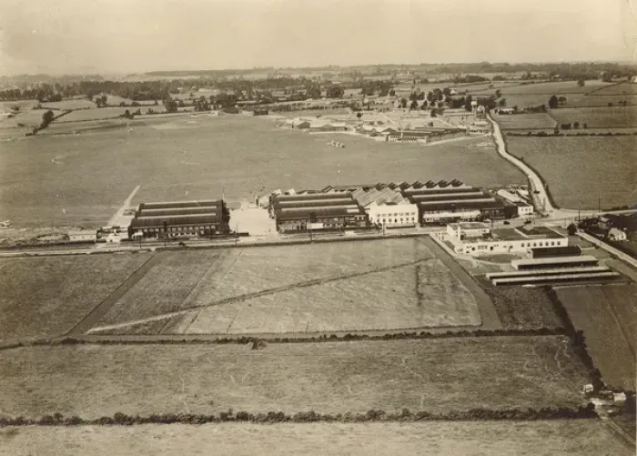 Framed Print : Aerial view of the Bristol factory and offices, 1931 Framed Print : Aerial view of the Bristol factory and offices, 1931