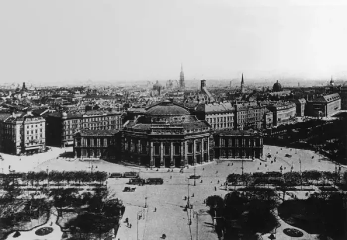 Framed Print : Aerial view of Burgtheater, Vienna, Austria Framed Print : Aerial view of Burgtheater, Vienna, Austria