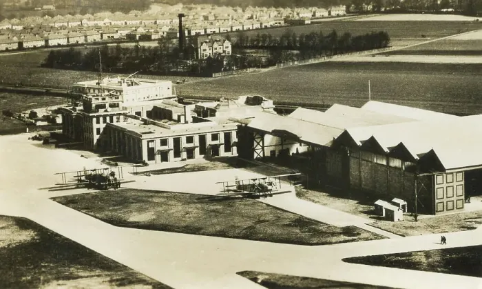 Framed Print : Aerial view of Croydon Aerodrome Continental Airport Framed Print : Aerial view of Croydon Aerodrome Continental Airport