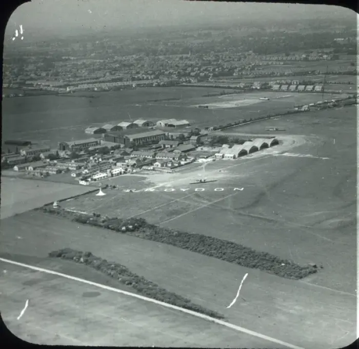 Framed Print : Aerial view of Croydon Airport Framed Print : Aerial view of Croydon Airport