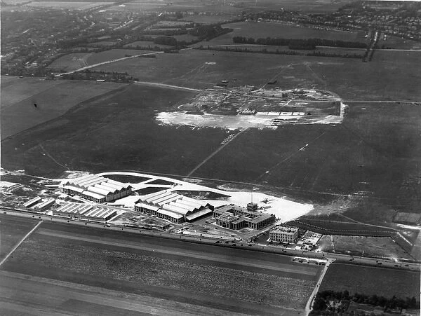 An aerial view of Croydon Airport