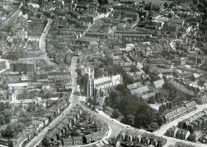 Framed Print : Aerial View of Croydon, Surrey Framed Print : Aerial View of Croydon, Surrey