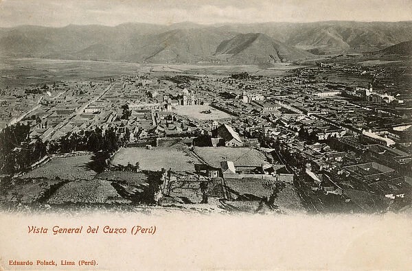 Aerial view of Cusco, Peru, South America