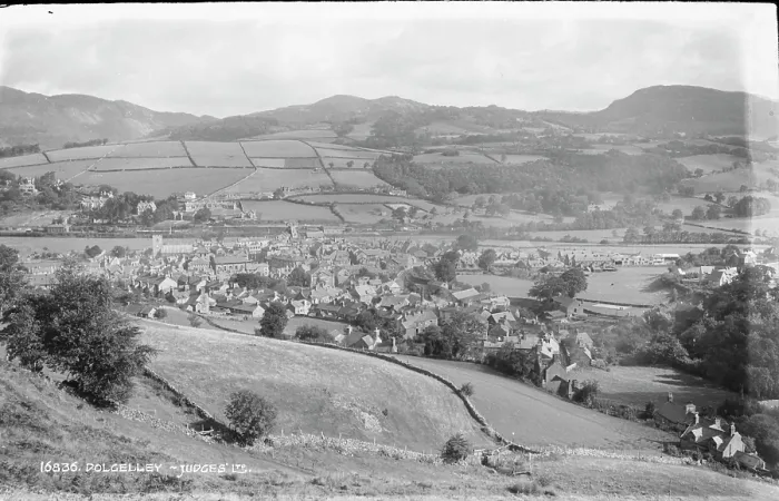 Framed Print : Aerial View of Dolgellau Framed Print : Aerial View of Dolgellau